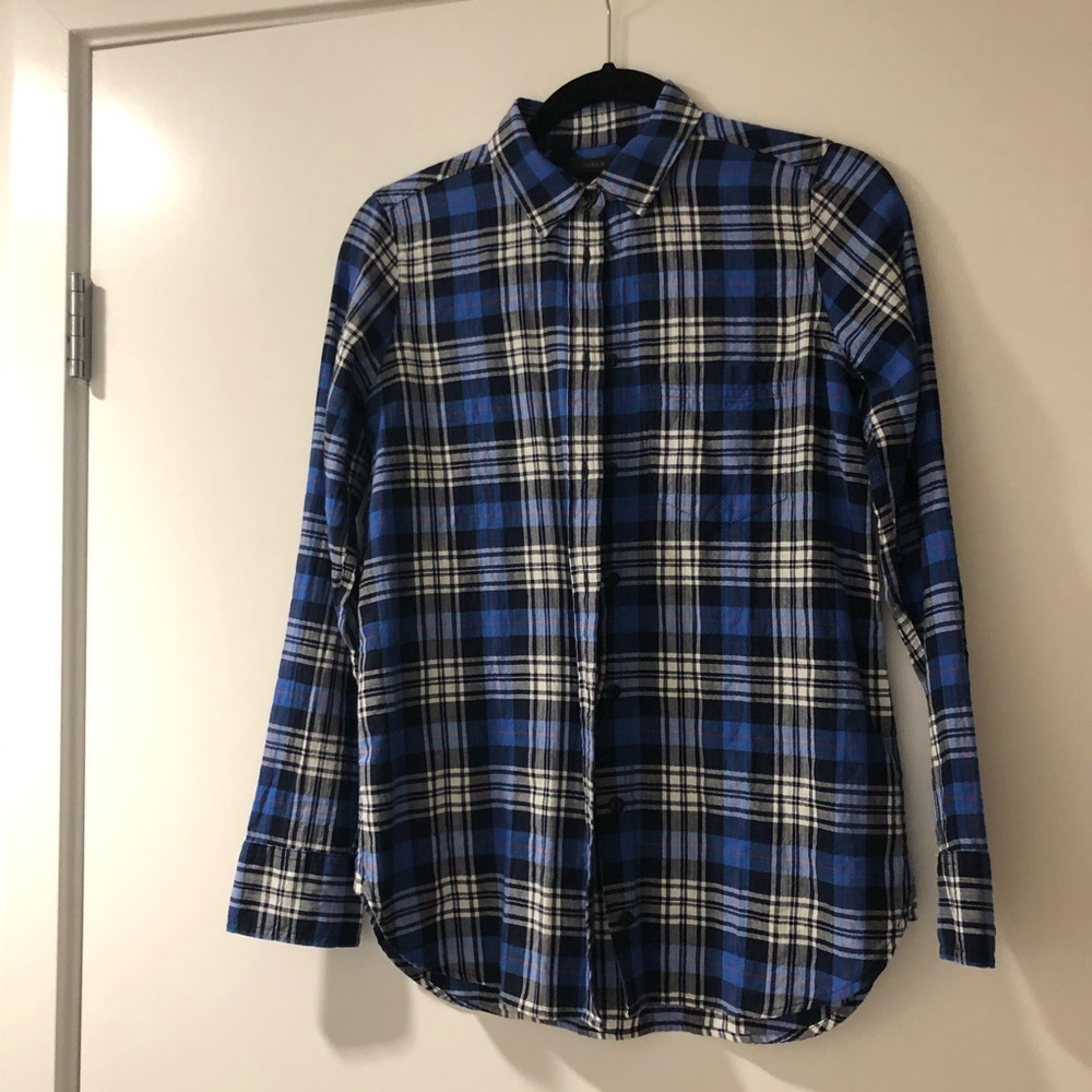 j crew ‘boy’ fit plaid button up